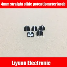 4 мм прямой потенциометр слайдов Кнопка миксер эквалайзер потенциометра эффект фейдер крышка переключатель регулировки