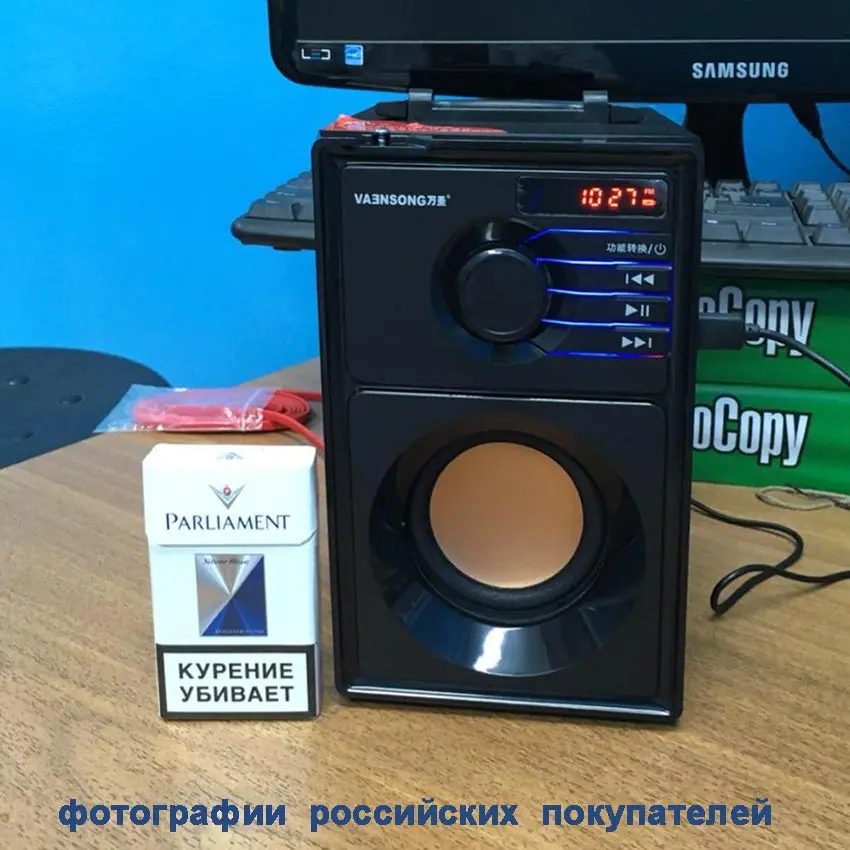 Портативный динамик VAENSON A10 бупер бас Портативный динамик VAENSON A10 бупер бас