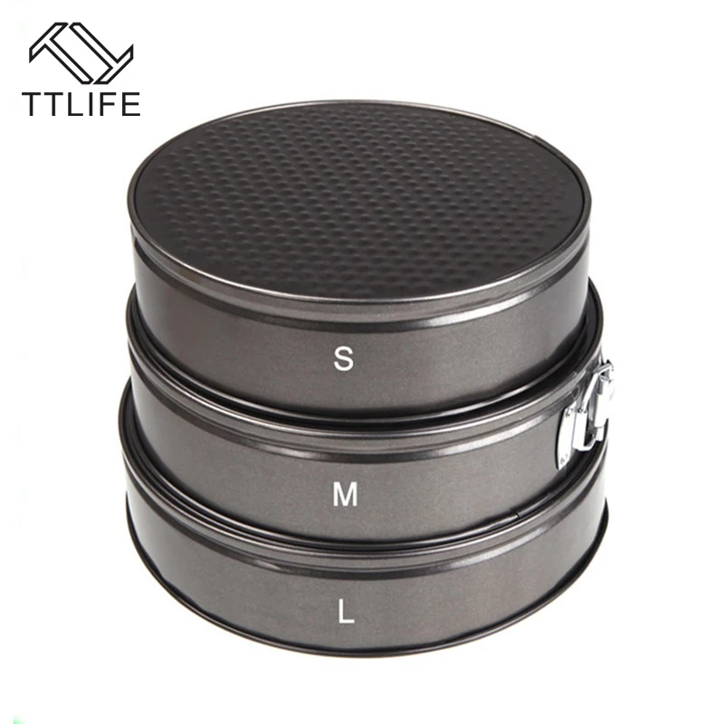 TTLIFE Non stick 9 /10 /11 Inch Metal Round Shape Pan Cake Mold Baking molds Cake Buckle Mould