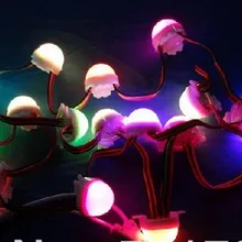 40 шт./строка WS2811 рассеянный полный Цвет 3 светодиодный 5050 SMD RGB Программируемый сменный ЖК-экран 12 V молочное покрытие 30 мм(диаметр), рекламировать лампа