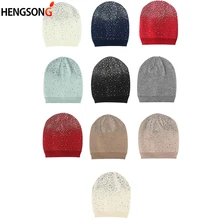 Мужские и женские спортивные кепки вязанные шапочки хип хоп шляпа для мужчин и женщин теплые зимние фитнес беговые колпачки 10 цветов унисекс
