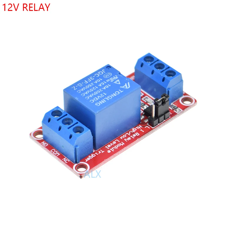 

1 channel 12V relay module board Shield with ptocoupler isolation high and low level trigger one channel relay expansion board