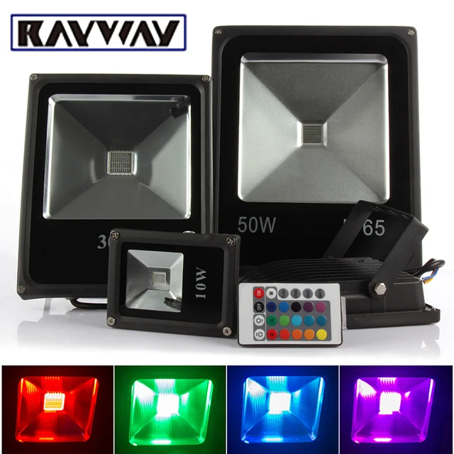 Rayway 10w 20w 30w 50w Remote Control Rgb Led Flood Light Cob Rayway 10w 20w 30w 50w Remote Control Rgb Led Flood Light Cob Waterproof Street Outdoor