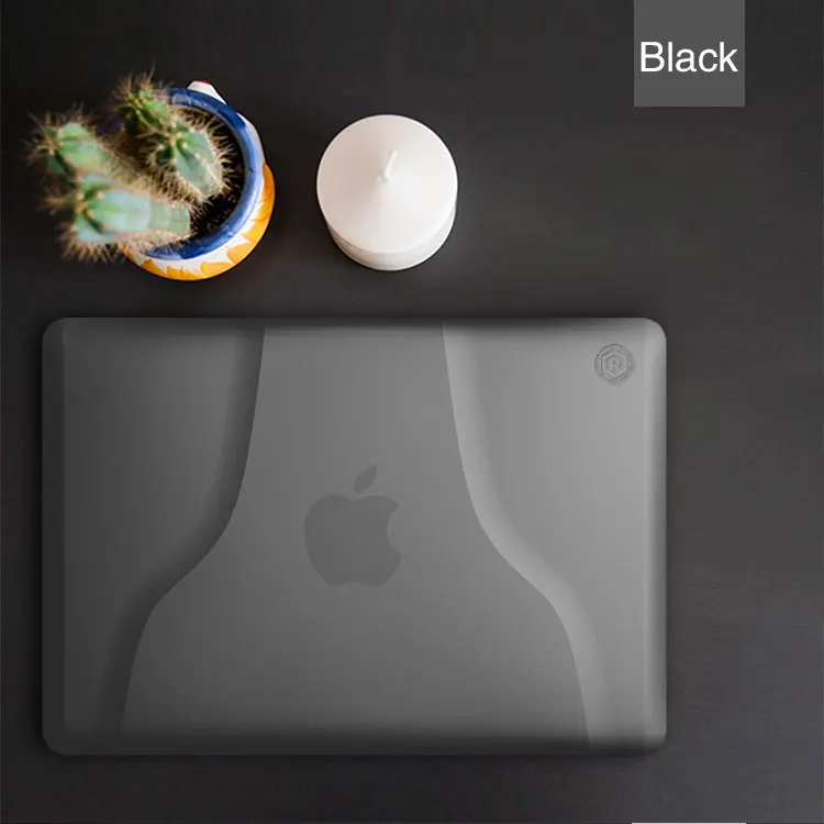 Силиконовый чехол для MacBook Air 13 с подставкой для стола - Цвет: black