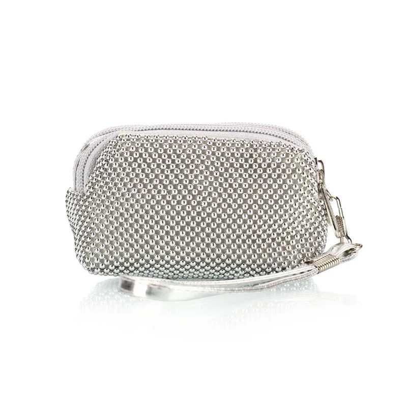 

Fashion Mini evening bag evening bag with bead bag women's Korean Zipper bag hot sale day clutch female 5 Colors