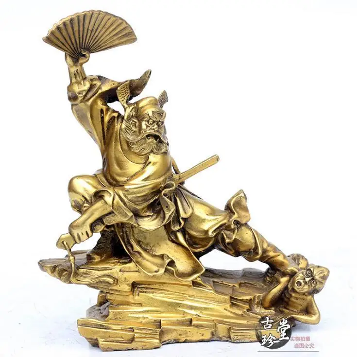 

Chinese Taoism Temple Bronze Copper Zhong Kui Zhong Kui The Ghost buster Statues