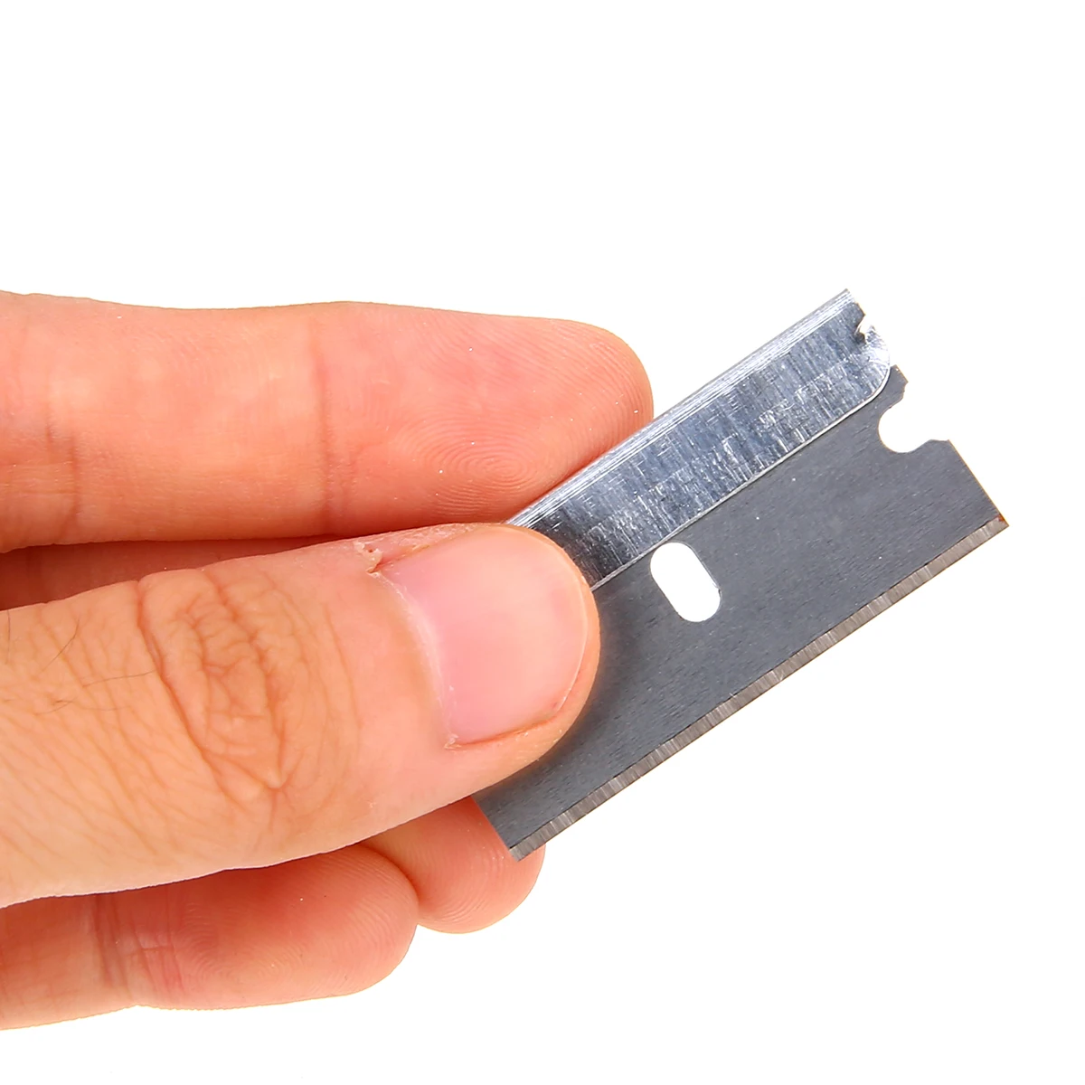 100pcs/set Carbon Steel Razor Blade Car Window Glass Cleaning   Scraper Blades 39mm x 19mm Mayitr New