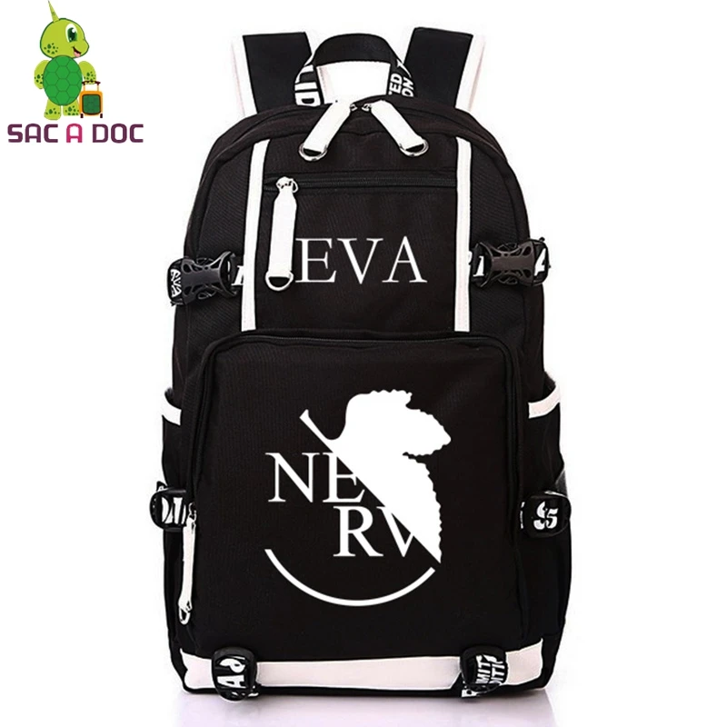 

Anime EVA Shinji/Kawor/Rei/Soryu Backpack College Student Schoolbag Women Men Casual Travel Bags Large Laptop Backpack