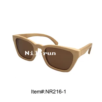 

creative brown polarized lens natural bamboo sunglasses