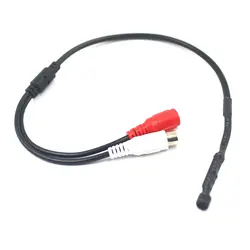 Чувствительные Аудио Пикап широкий диапазон микрофона микрофонный кабель для видеонаблюдения Мониторы DVR Камера с Мощность разъем