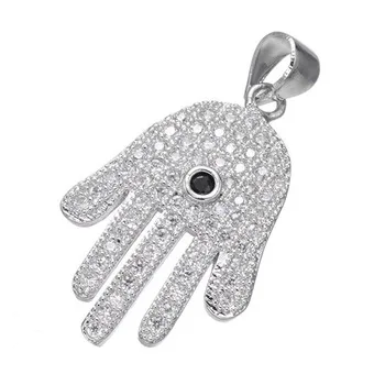 Top Quality Vintage Fashion Gold Silver Hand of Fatima Charm Pendant DIY Bracelet Necklace Jewelry Findings pingente para artesa
