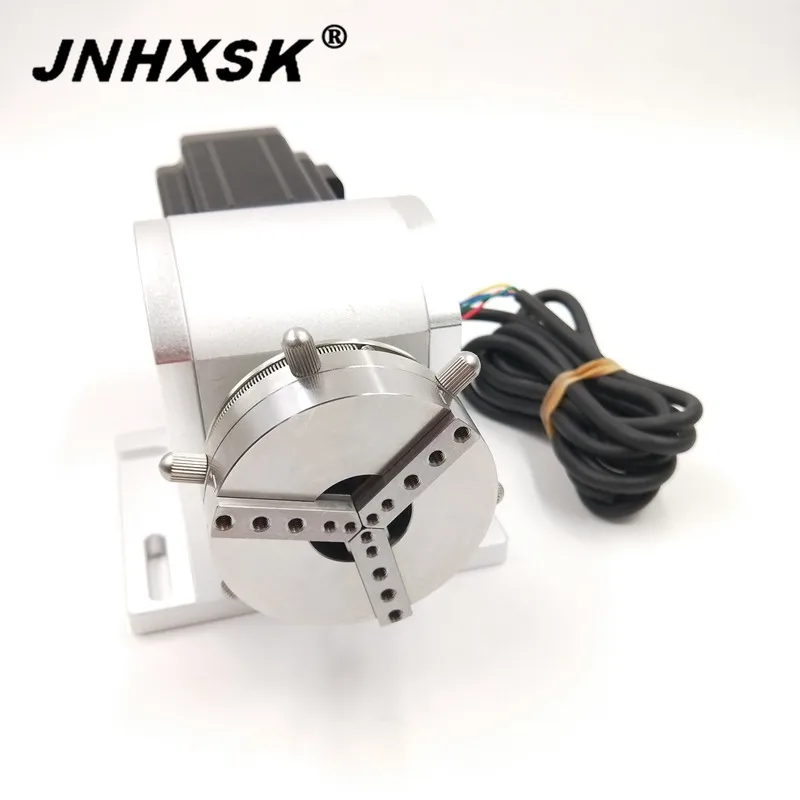 JNHXSK роторная ось для кольца для маршрутизатора с ЧПУ лазерная гравировка маркировочная машина используется для кольца 60 градусов вращения волоконная лазерная маркировка
