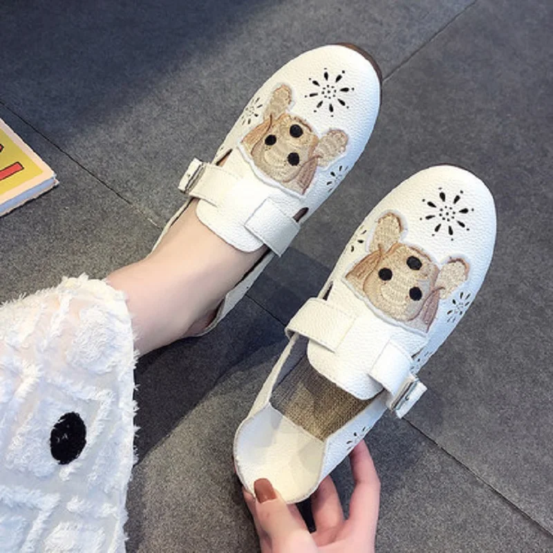 2019 spring new style hollow non-slip casual shoes wild lazy shoes