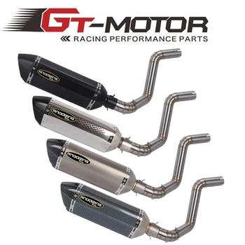 

Slip on FOR KTM DUKE150 DUKE200 DUKE250 DUKE390 2012-2016 Link Pipe Stainless Steel Exhaust Muffler Silence Set Link Middle Pipe