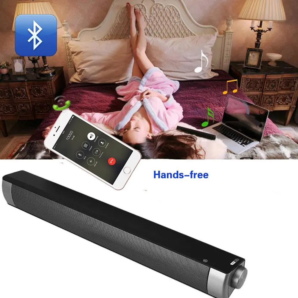 

PZJ LP08 Wireless Bluetooth Speaker supported hand free and remote Audio Stereo Long-standby for TV and computer mobile phone