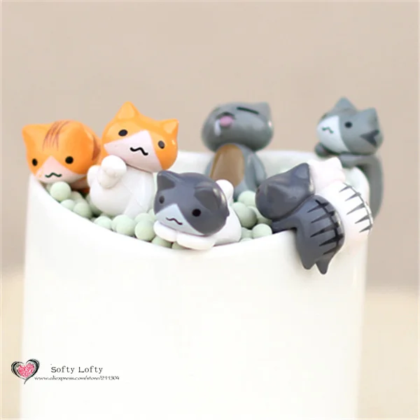 Cute Little Kitten Cats mini figures pvc toys - Front 1