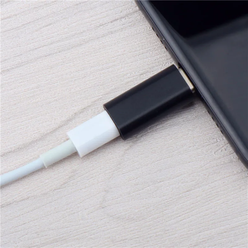 Тип c адаптер Освещение женский Тип-c male адаптер usb-c Cable конвертер Зарядка для huawei P9 Xiaomi mi6 mi5