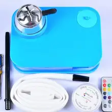 Современный акриловый кальян черный наргуил наргил Бонг для курения с светодиодный подсветкой