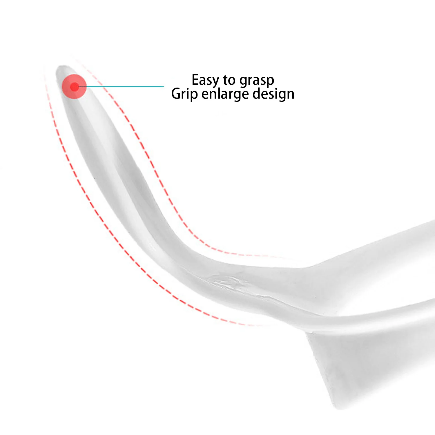 Online Bayi Perawatan 2 Pcs Tahan Panas Makan Botol Susu Pegangan untuk Avent Bayi Anak Susu Piala Botol Aksesoris putih