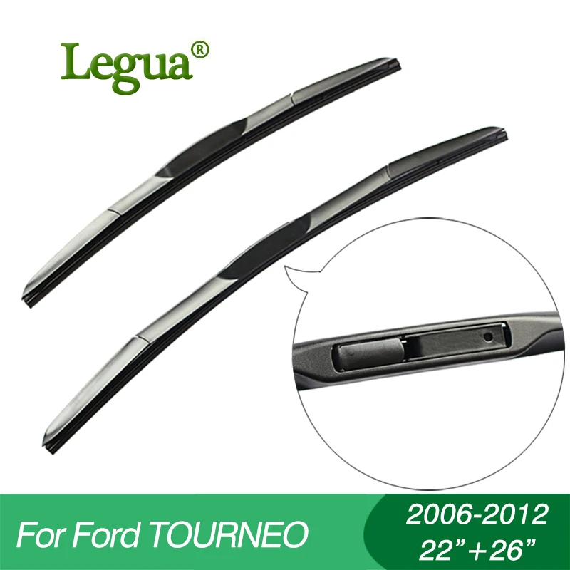 

1 set Wiper blades for Ford TOURNEO(2006-2012),22"+26"",car wiper,3 Section Rubber, windscreen, Car accessory
