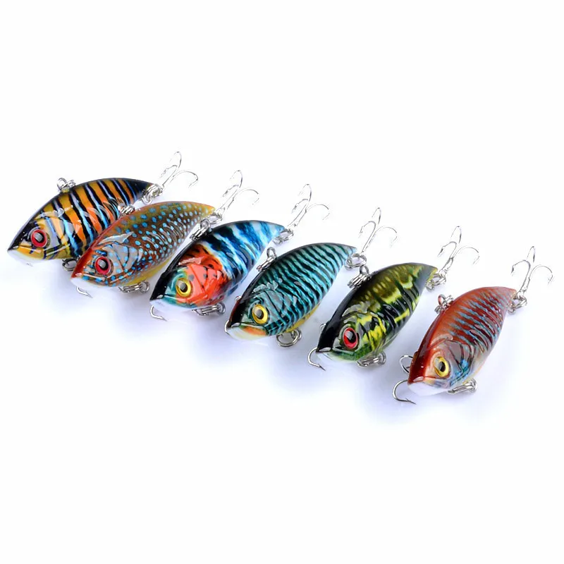  1Pcs Full Swimming Layer VIB Vibrate Fish Fishing Baits Lure 6.5cm/10.6g Wobblers Crankbait Artific