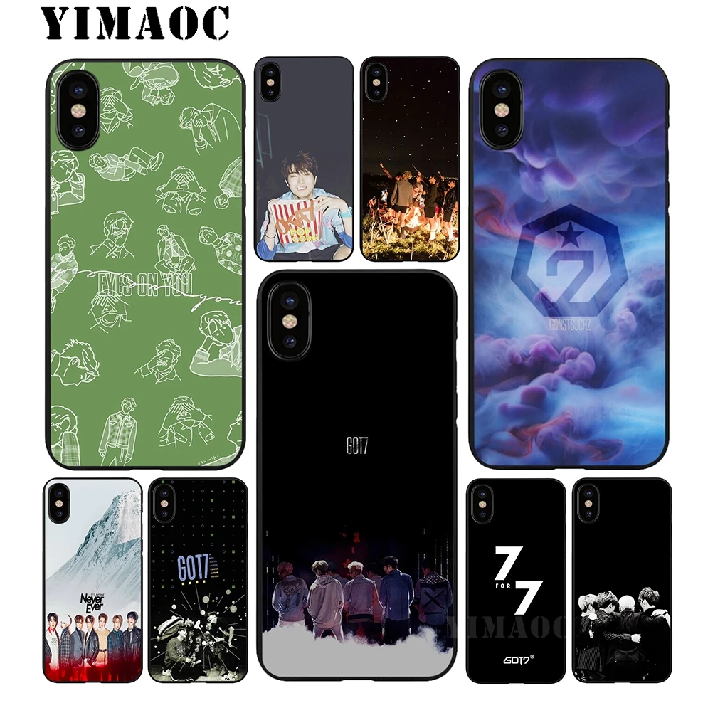 Мягкий силиконовый чехол YIMAOC GOT7 для iPhone X или 10 8 7 6 6S Plus 5 SE Xr Xs Max |