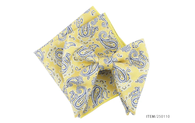  Two sets of necktie pocket towels