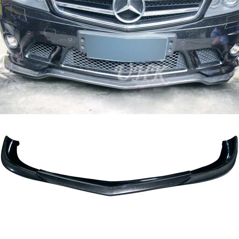 

UHK Accessories For 2012-UP Mercedes C Class W204 C63 AMG Carbon Fiber Front Bumper Lip Spoiler Splitter Diffuser Protector
