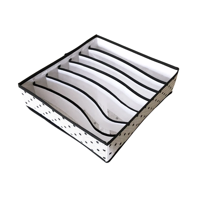 3PCS/SET Foldable Underwear Organizer Bra Tie Scarf Clothes Storage Box Container Wardrobe Closet Organizer Drawer Dividers Case