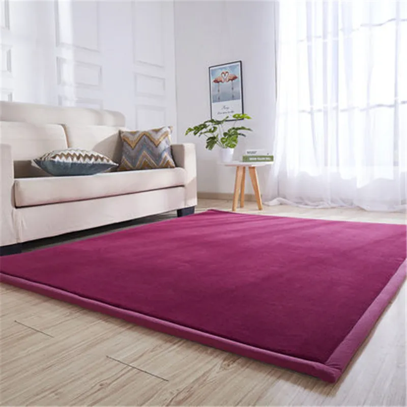 

Thick coral fleece carpet tatami mat bedroom living room bay window rug baby shatter-resistant crawling mat bedroom blanket