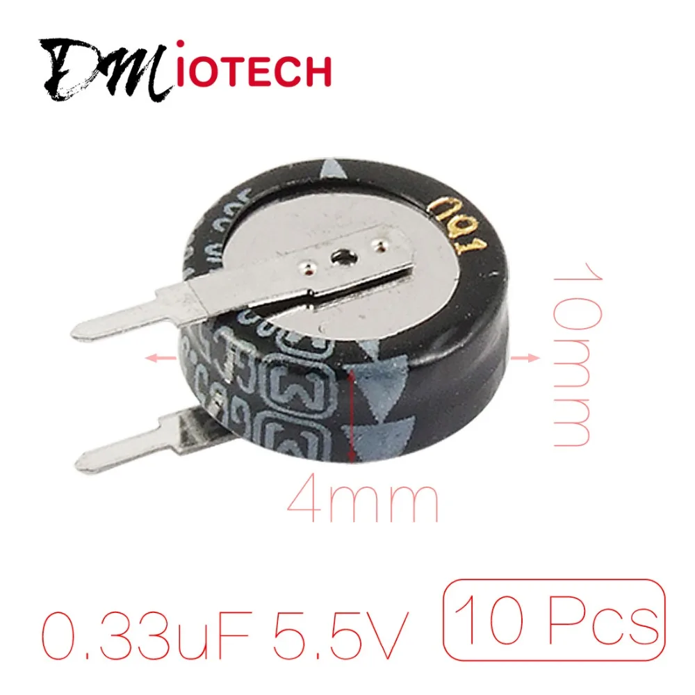 5.5V 0.33F V Terminal Type Farad Ultra Capacitors 10 Pcs/lot Discount