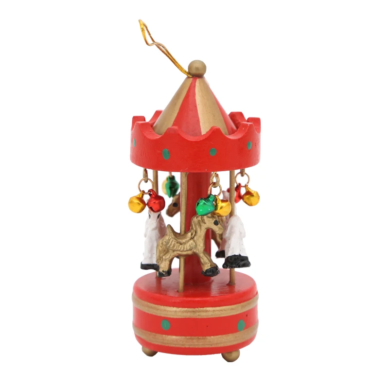 

Wooden Christmas music box hanging ornaments