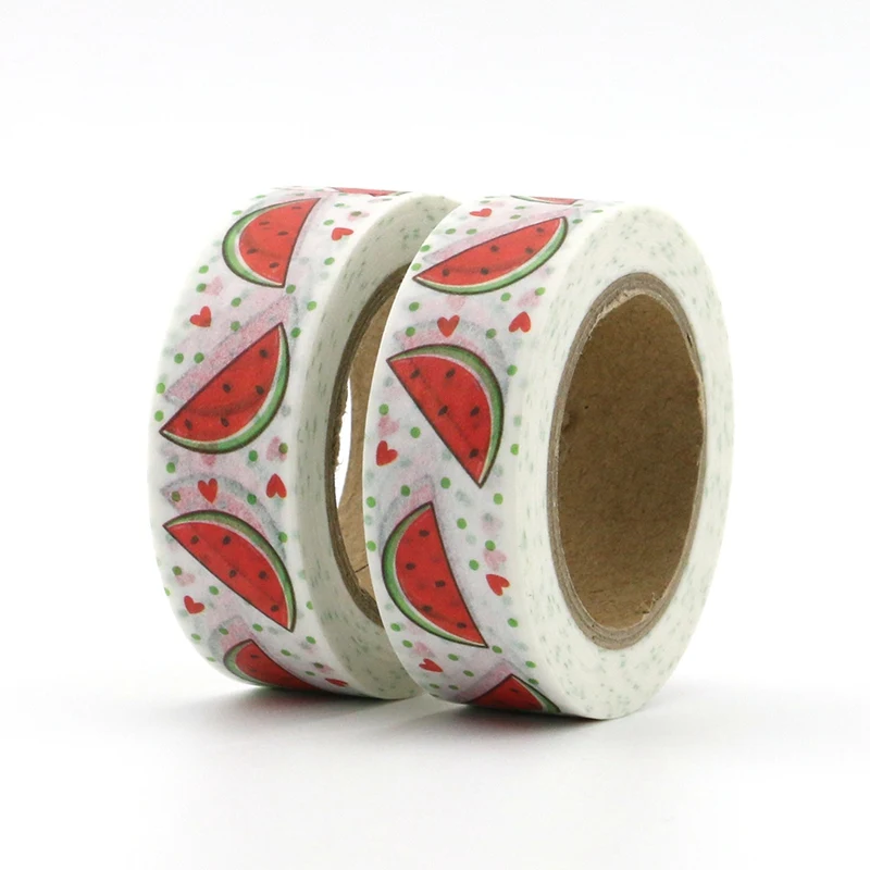 

2PCS/lot Summer coming watermelon Decorative Washi Tapes Paper DIY Scrapbooking Adhesive Masking Tapes 10m School Office Supply