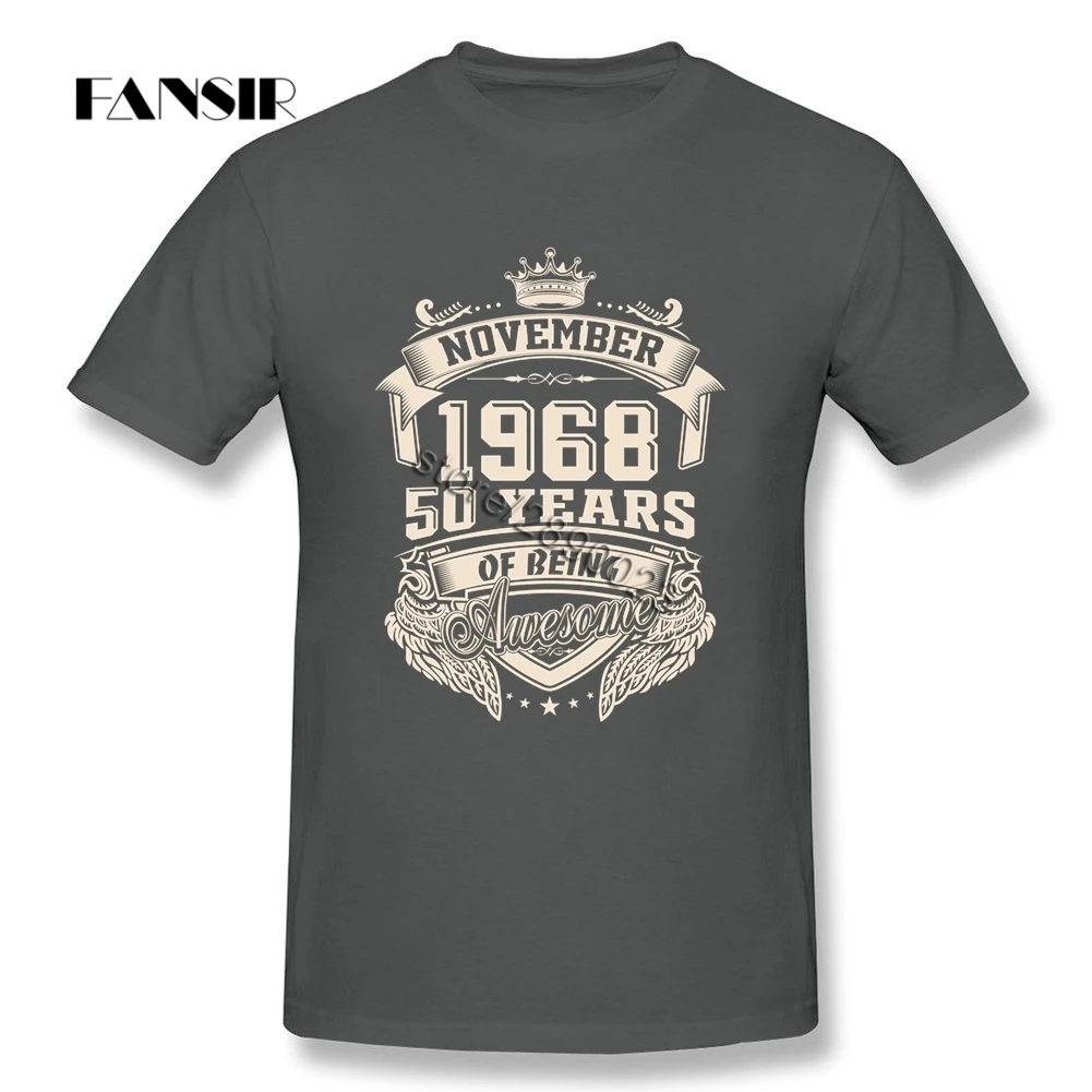 3XL родился в 1968 50 лет удивительные строгие рубашки для мужчин с коротким рукавом