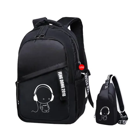 2 Pçs/grupo Escola Bolsas para Crianças Meninos Bolsa de Ombro Mochila Crianças Mochilas Escolares Mochila para o Menino no Peito Homem Pacote Bolsa Back Pack