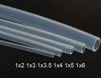 

1mm ID 1x2 1x3 1x3.5 1x4 1x5 1x6 FDA medical Food grade transparent silicone Rubber tube silica tubing Capillary silicon hose