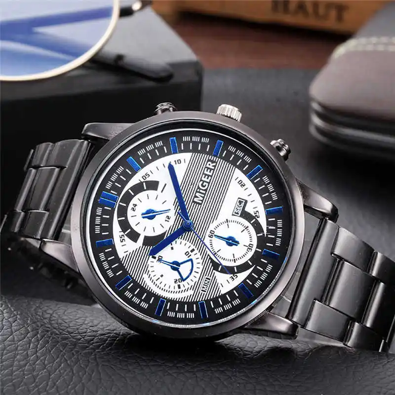 

Fashion Man Design Business Fashion Stainless Steel Wrist Watch Luxury Top Brand Gift Quartz Casual Men Watch Relogio Masculino