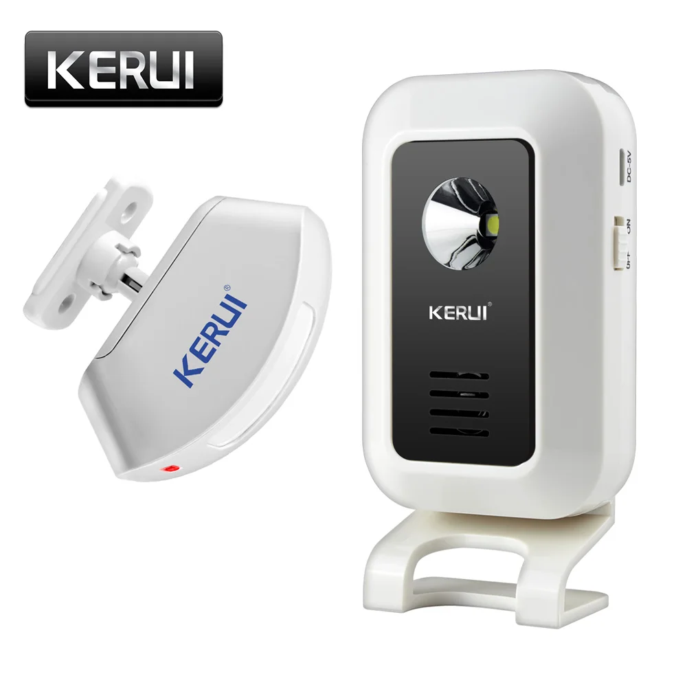 Cena KERUI Wireless Shop Store powitanie na drzwi dzwonek wejściowy inteligentny dzwonek z przyciskami zasłony wykrywacz ruchu na podczerwień dzwonek do drzwi