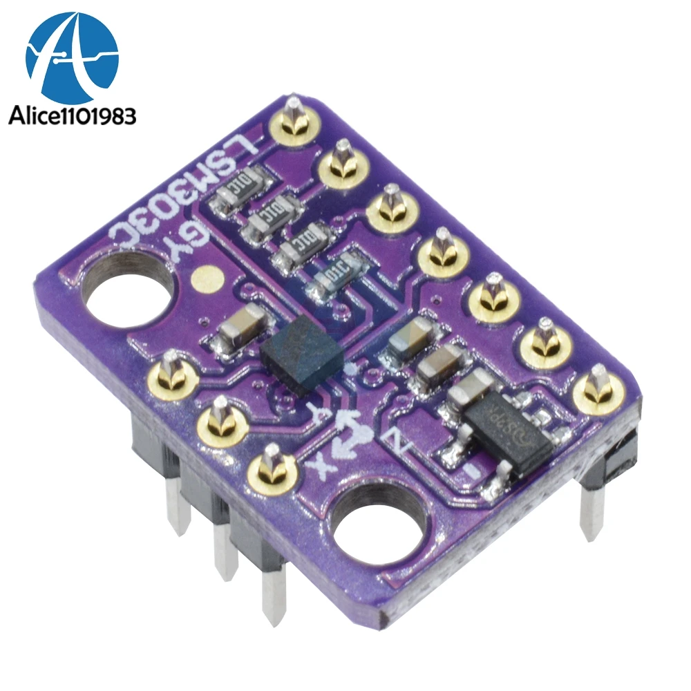 3 оси трехосевой три оси LSM303C LIS3MDL 6DOF магнитометр акселерометр магнитного Сенсор Diy Kit Электронная Модуль платы блока программного управления