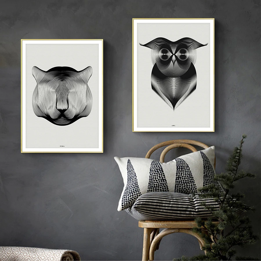 Abstract Animal Canvas Painting Wall Art Picture for Living Room Art poster Decoration Picture No Frame Morden Print Wall 4