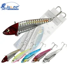 ilure привести блесна с двумя крючками 8g/14g/21g 1/3 oz 1/2 oz 3/4 oz рыболовные приманки от макушки до днище воблер в виде пескаря