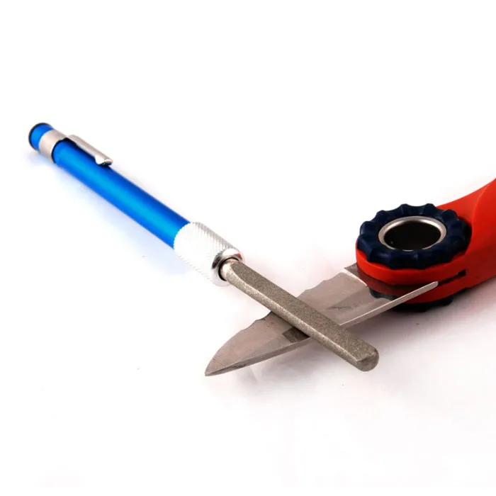 1Pcs Outdoor Diamond Coated Fish Hook Cutter Sharpener Sharpening File Fishing