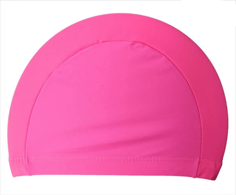

2019 Elastic Waterproof Fabric Protect Ears Long Hair Sports Swim Pool Hat Swimming Cap Free size for Men & Women Adults Hot