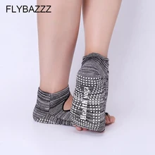 Женские носки для йоги с открытым носком, быстросохнущие нескользящие носки для женщин, хлопковые Пилатес, балетные, хороший захват, упражнения пилатес массажные носки