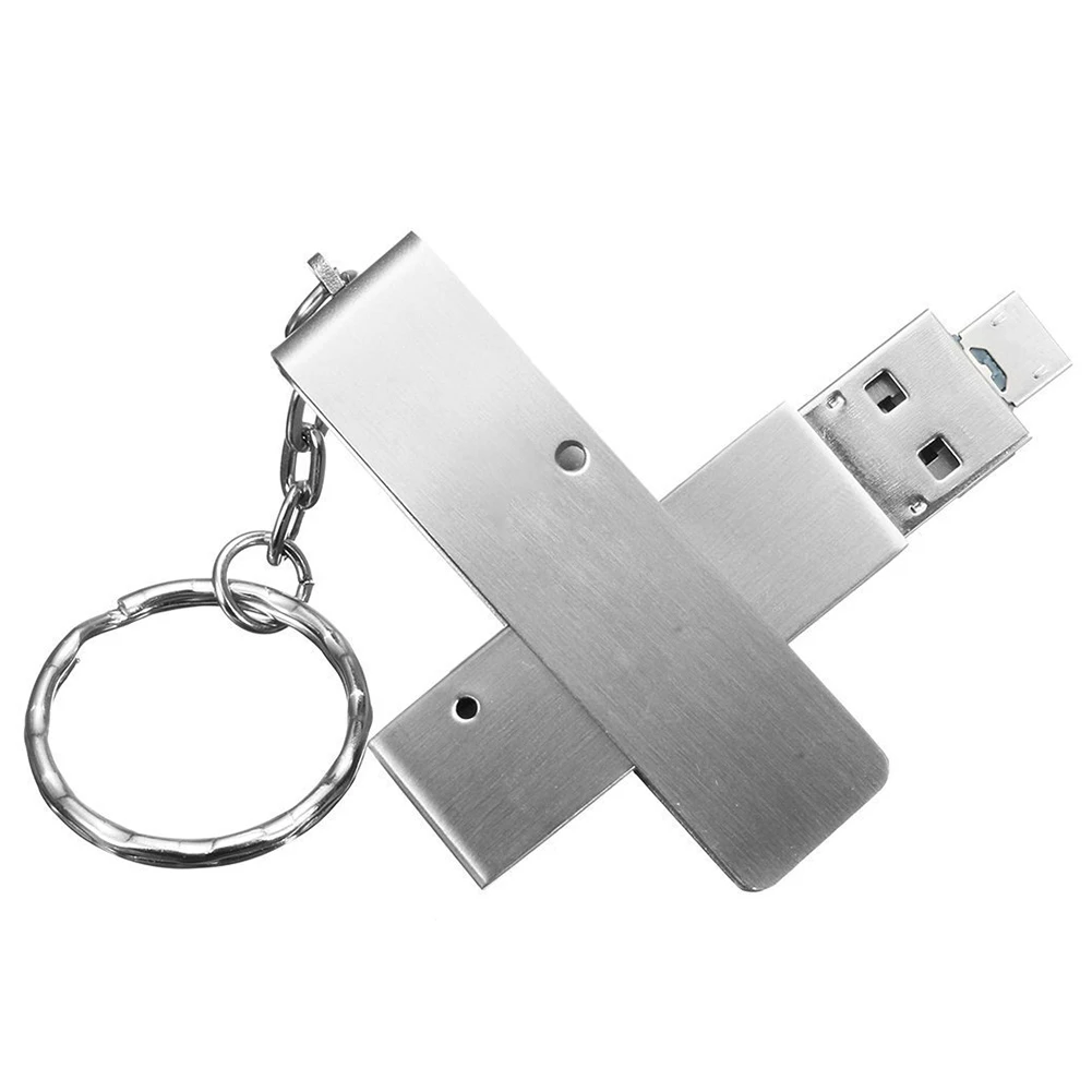 OTG USB Flash Drive 2in1 Waterproof Shockproof UDP Chip Metal Dual Micro Thumb Drive Memory Stick