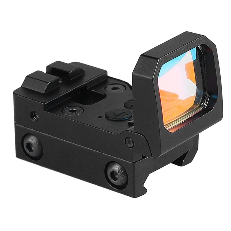 Flip Up Red Dot Sight Foldable RMR Scope w 9 Levels Brightness Holographic Reflex for Airsoft Hunting (10)