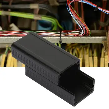 

Aluminum Enclosure Electronic Project Box Electronic Instrument Shell Electronic Cooling Box Black 25x25x50mm