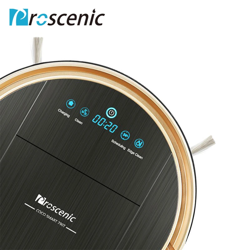 Proscenic 790T Robot Vacuum Cleaner Powerful Suction with APP Map Schedule Auto Charge Pet Hair Cleaning Robot Vacuum
