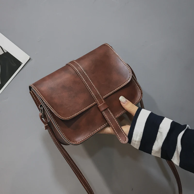 

Fashion PU Leather Women Handbag Messenger Bag Female Brown Purse Crossbody Shoulder Bags New Casual Bag For Woman Handbags