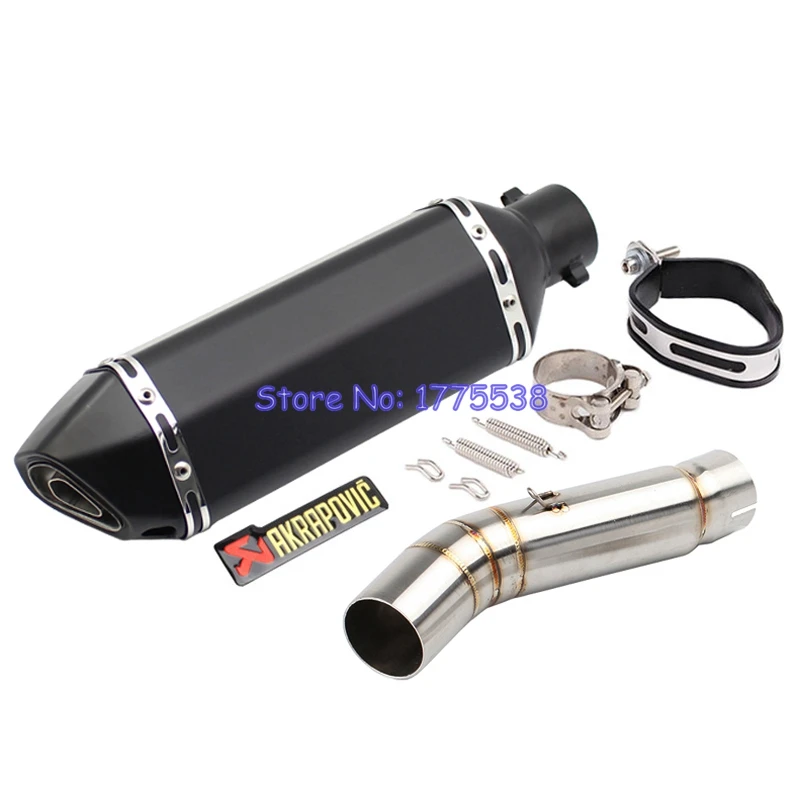 

Motorcycle for CBR500 CBR500R CB500R 2013-2015 CB500X 2013-2016 Exhaust System Link Pipe Akrapovic Muffler Exhaust Mid Pipe Set